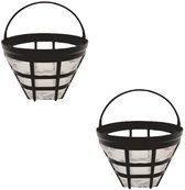 2 stuks duurzame koffiefilters met fijn gaas - herbruikbaar en universeel
