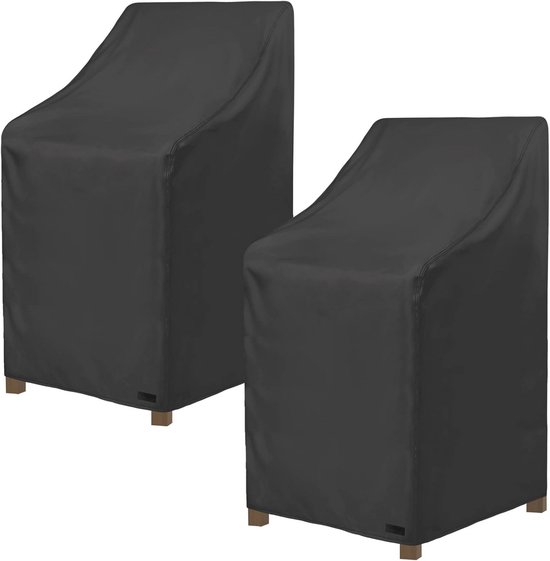 Waterdichte Tuinstoelhoezen – 82x93 Cm, UV-bestendig, Met Verstelbare Riemen – Beschermt Klapstoelen Tegen Regen, Wind En Zon