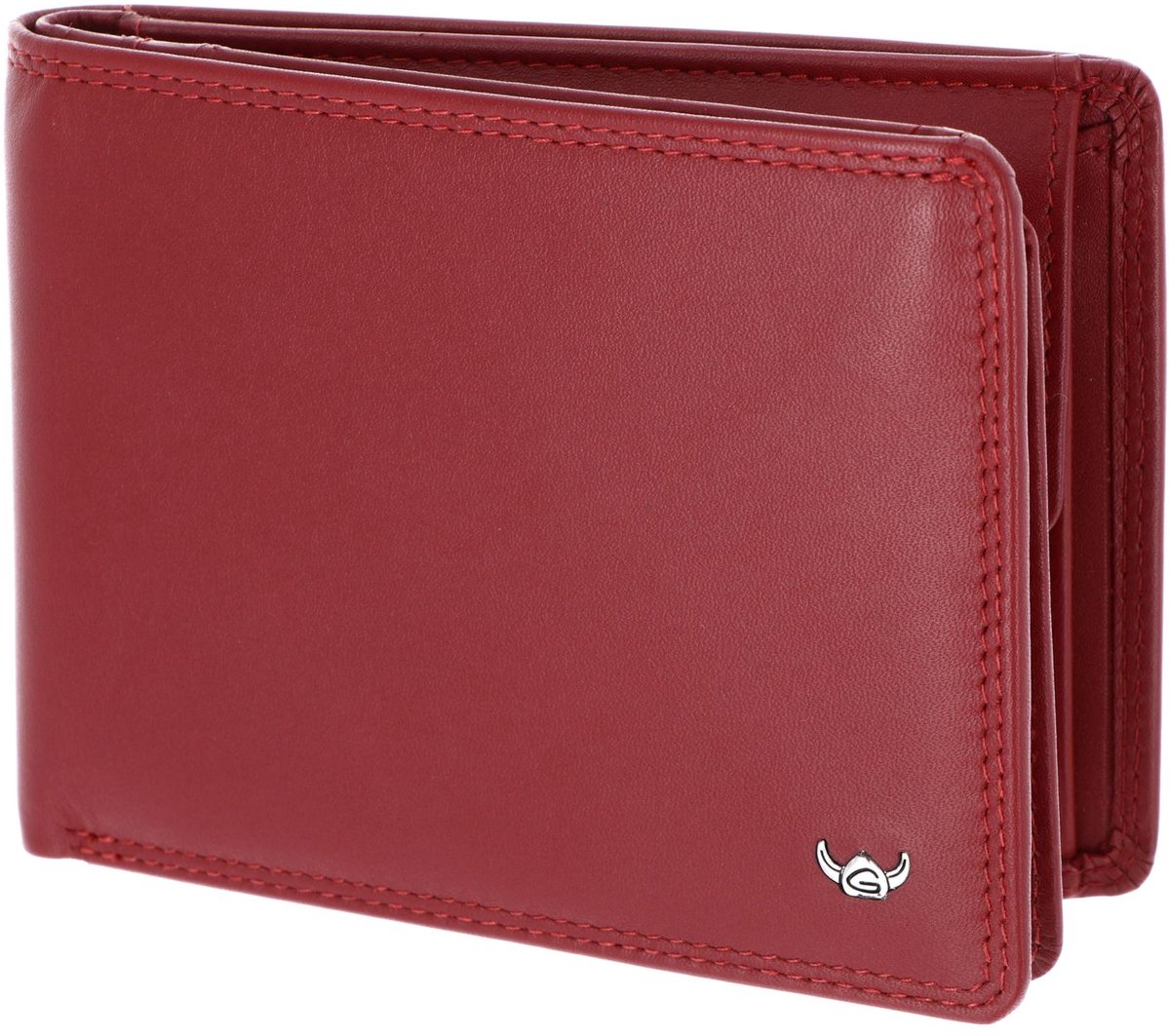Golden Head Leren portemonnee Polo RFID Protect Scheintasche mit Geheimfach 1159 Rot donkerrood