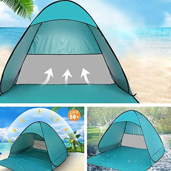 Pop-Up Strandtent - Gemakkelijke, Automatische en Waterdichte Tent voor Strand en Camping van Merkloos — afbeelding 4