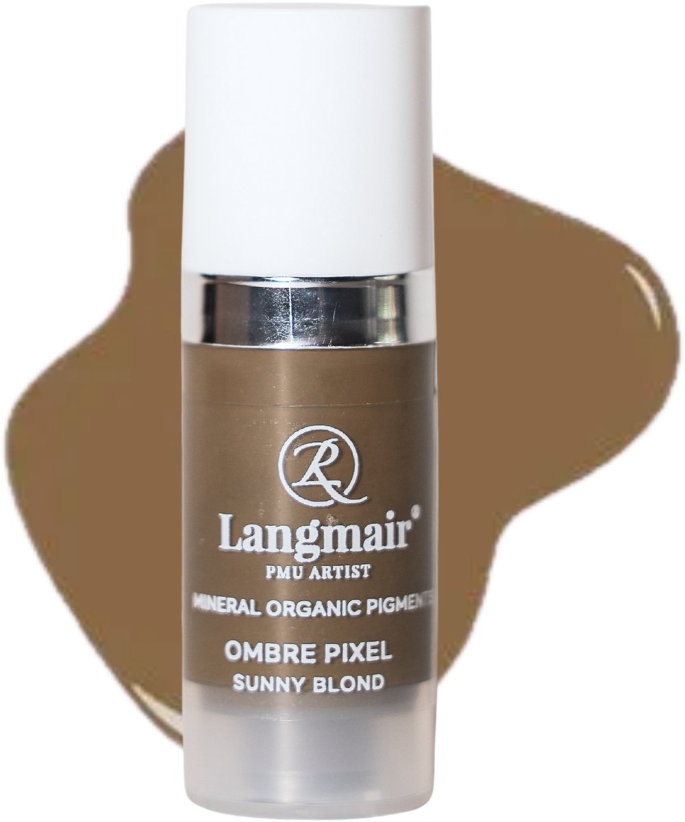 Langmair Pigmenten voor wenkbrauwen- permanente make-up - Ombre Pixel - Sunny Blond