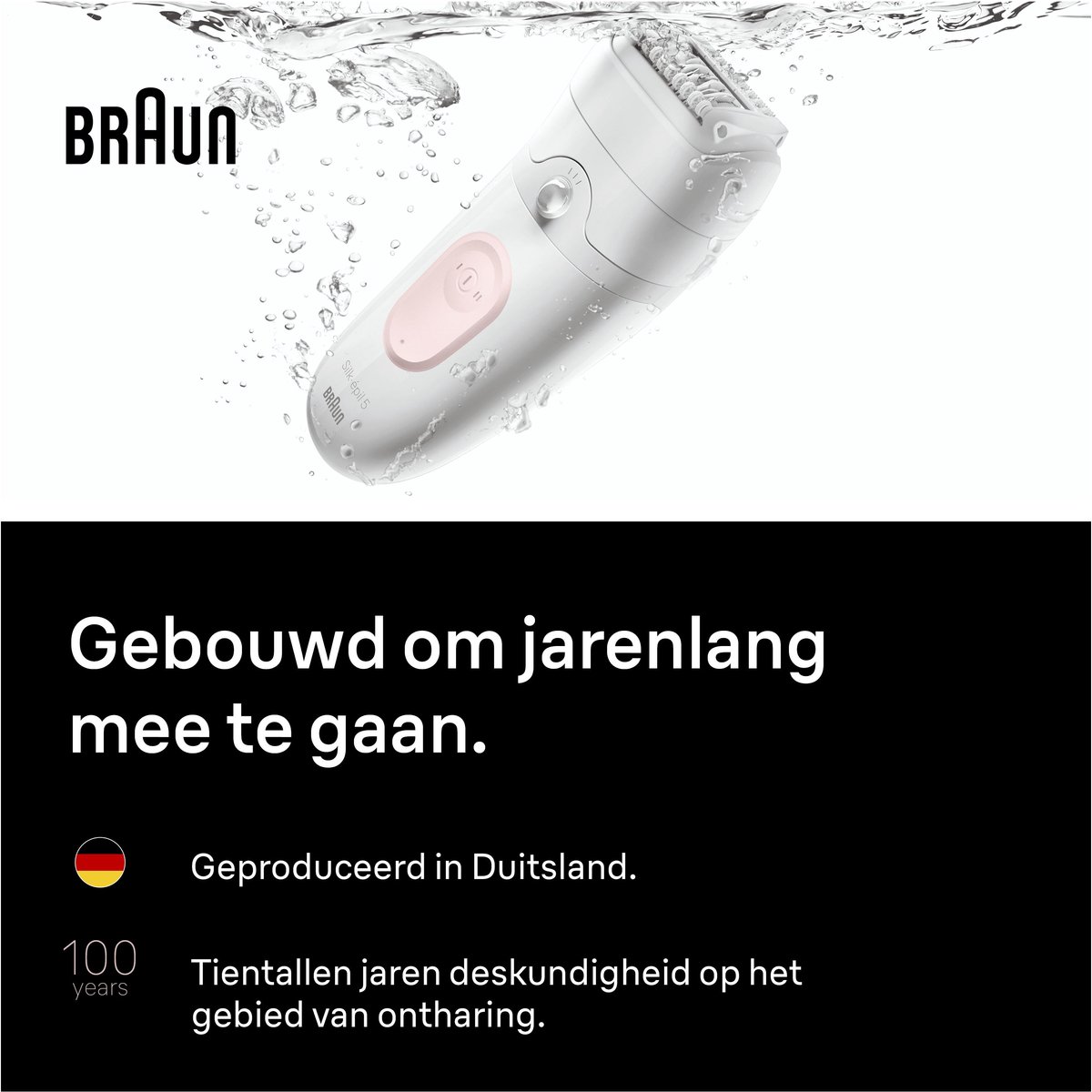 Braun Silk·épil 5 5-041 - Wet&Dry Epilator - Eenvoudige Haarverwijdering - Langdurig Gladde Huid - Ladyshave Scheerkop en Trimmerkam thumbnail 5