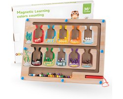 Youly® Magnetisch Doolhof Houten Speelgoed – Educatief Montessori Speelgoed voor Kinderen vanaf 3 jaar - Snoepjes Editie