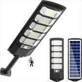 6500K Zonne-straatverlichting Buiten IP67 Waterfroof, LED Zonne-straatverlichting, Buiten, Zonsondergang Tot Daggry, Veiligheid Overstromingslicht, Bewegingssensor, Met Afstandsbediening, Geschikt Voor Parkeerplaatsen, Binnenplaatsen, Straten, 500W