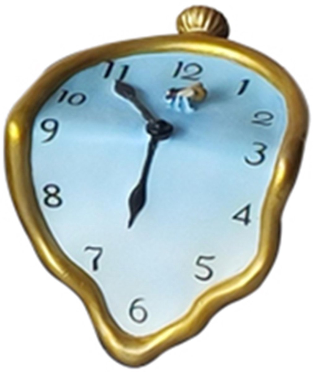 Parastone Beeldje dali - De klok - Salvador Dali beeldje - 8 cm goudkleurig