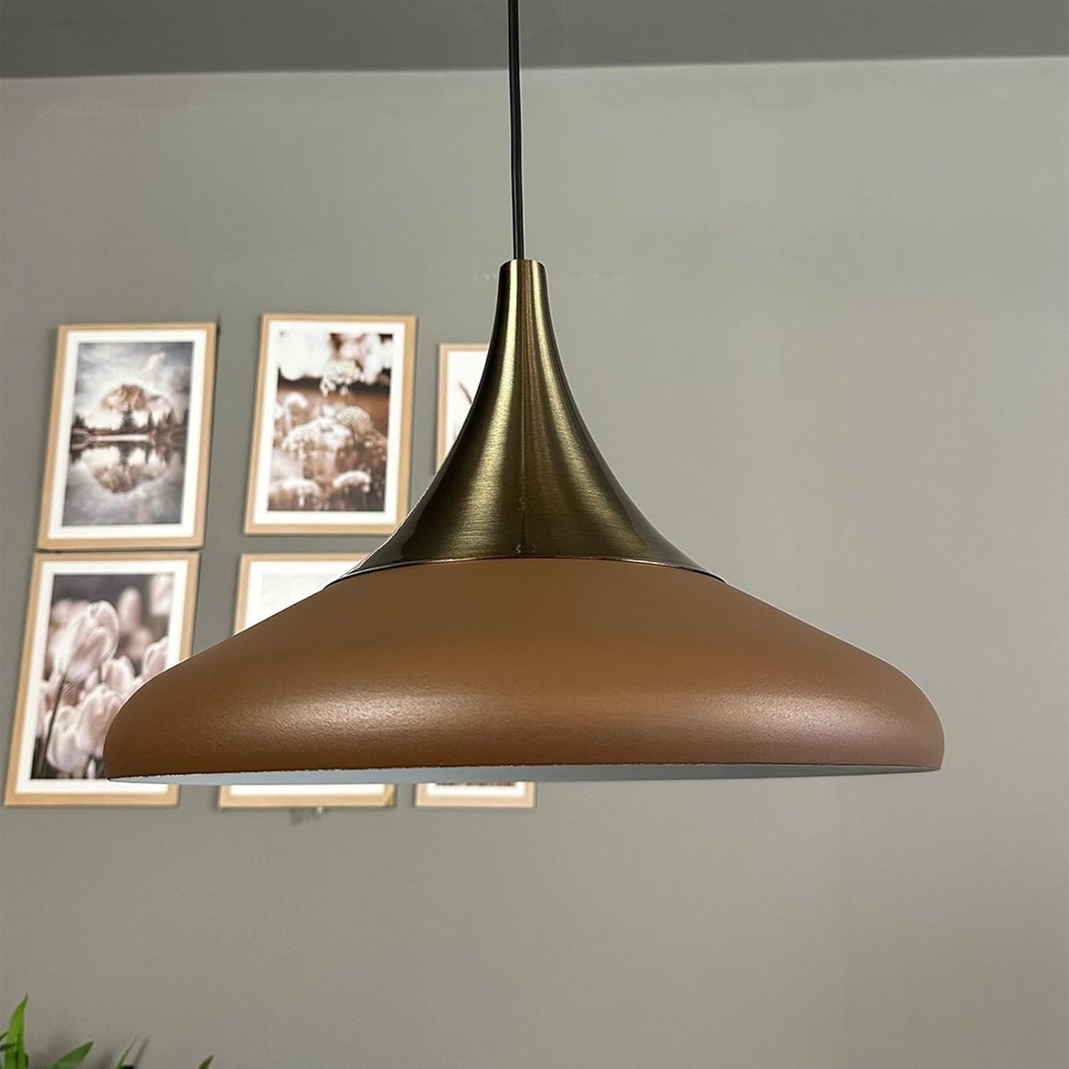 Bamyum Paladin Hanglamp Industrieel Metaal Ø35 cm, Vintage Hanglamp, E27 Pendellamp
