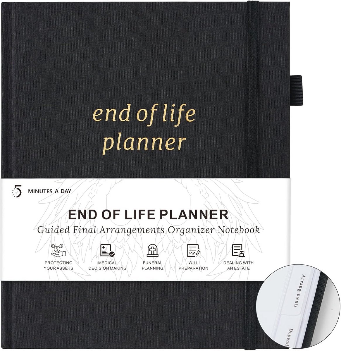 Einde van Leven Planner - Begeleide Estate Planning Organiser met Tabs, Laatste Wens en Begrafenisplanning