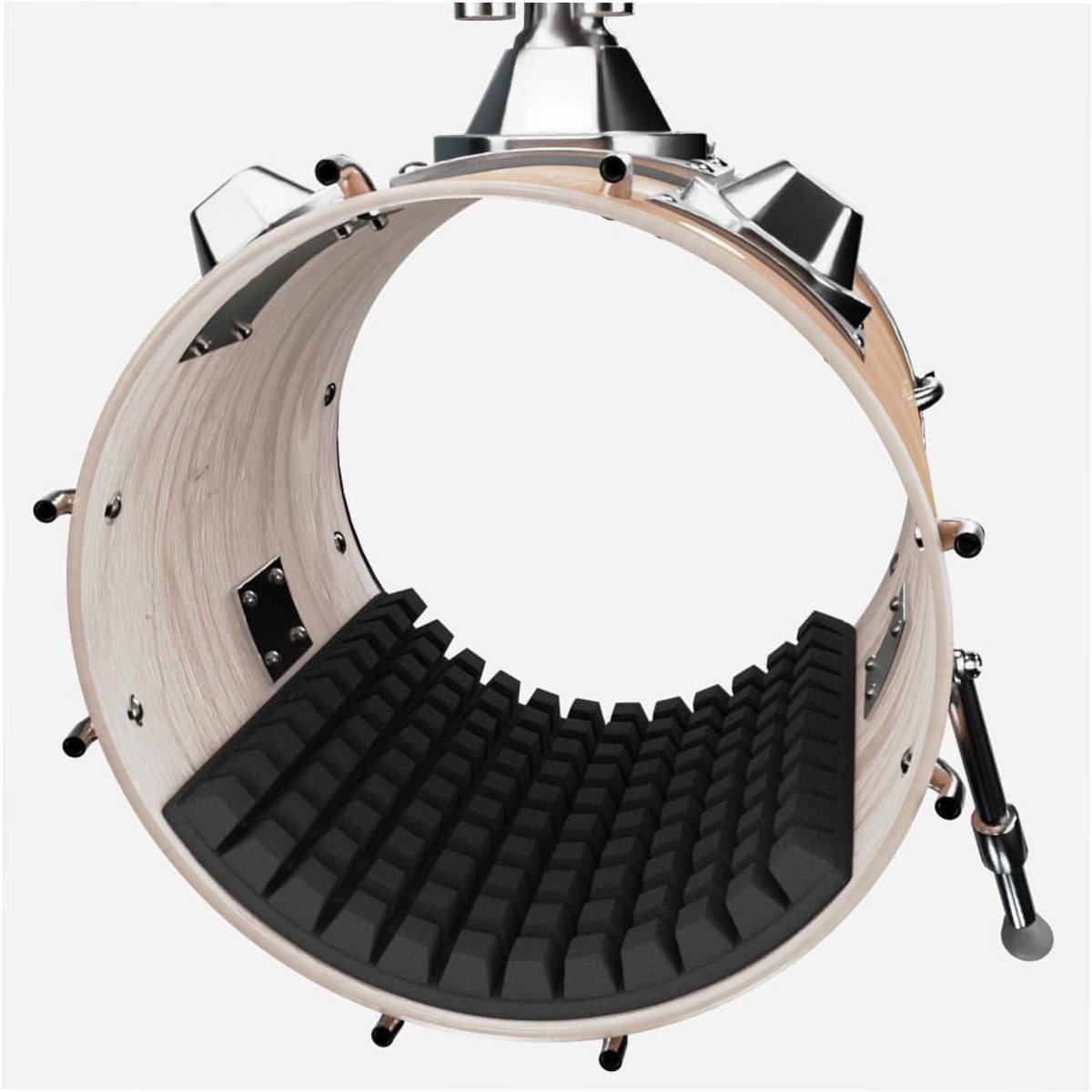 Grote Bassdrum Demper - Geluidsdemping & Akoestisch Schuim voor Kick Drum (50x60cm)