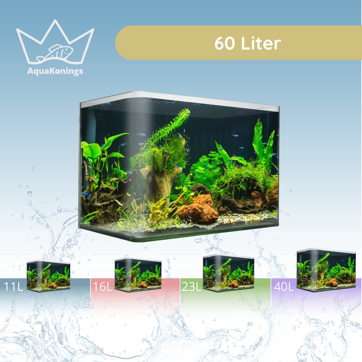 AquaKonings aquarium 60/64L thumbnail 7