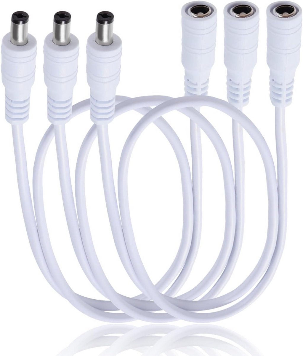 2 Stuks 2m DC Verlengkabel 5.5x2.1 mm voor Beveiligingscamera's
