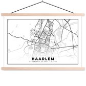 Porte-affiche avec affiche - Affiche scolaire - Carte - Nederland - Haarlem - 150x100 cm - lattes vierges