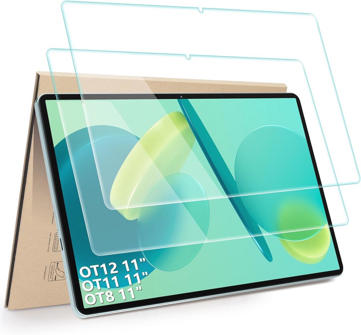 Displaybeschermfolie 9H gehard glas voor smartphones - 2 stuks