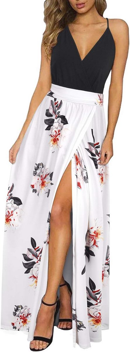 Zomer V-hals Lange Maxi Jurk voor Dames - Casual en Elegante Kleding