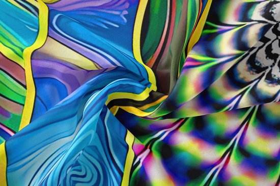 Ulticool - Montagnes Cactus Soleil - Glow in the Dark Tapisserie Décoration Magic - Psychédélique - Lumière noire Party Tapisserie Fond Tissu - 200x150 cm - Toile de Fond UV Lampe Réactive - Groot Tapisserie - Affiche - Siècle des Lumières Néon Fluor