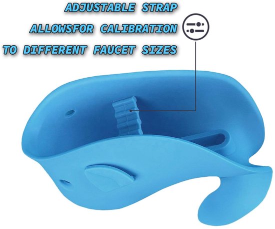 1 stuk - Kraanbeschermer - Badkraan Beschermer - Badkraan Hoes - Veiligheidshoes voor badkraan - Blauwe walvis beschermer - Siliconen anti-botsingshoes voor babybadje - Geschikt voor kinderen en peuters — afbeelding 3
