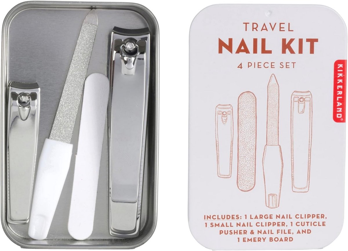 Draagbare Manicureset voor Onderweg – Compleet met Nagelknippers en Vijlen