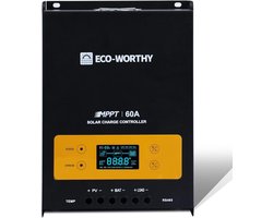 60A MPPT Zonne-energie Oplader Controller met Digitale OLCD Display en Temperatuur Sensor