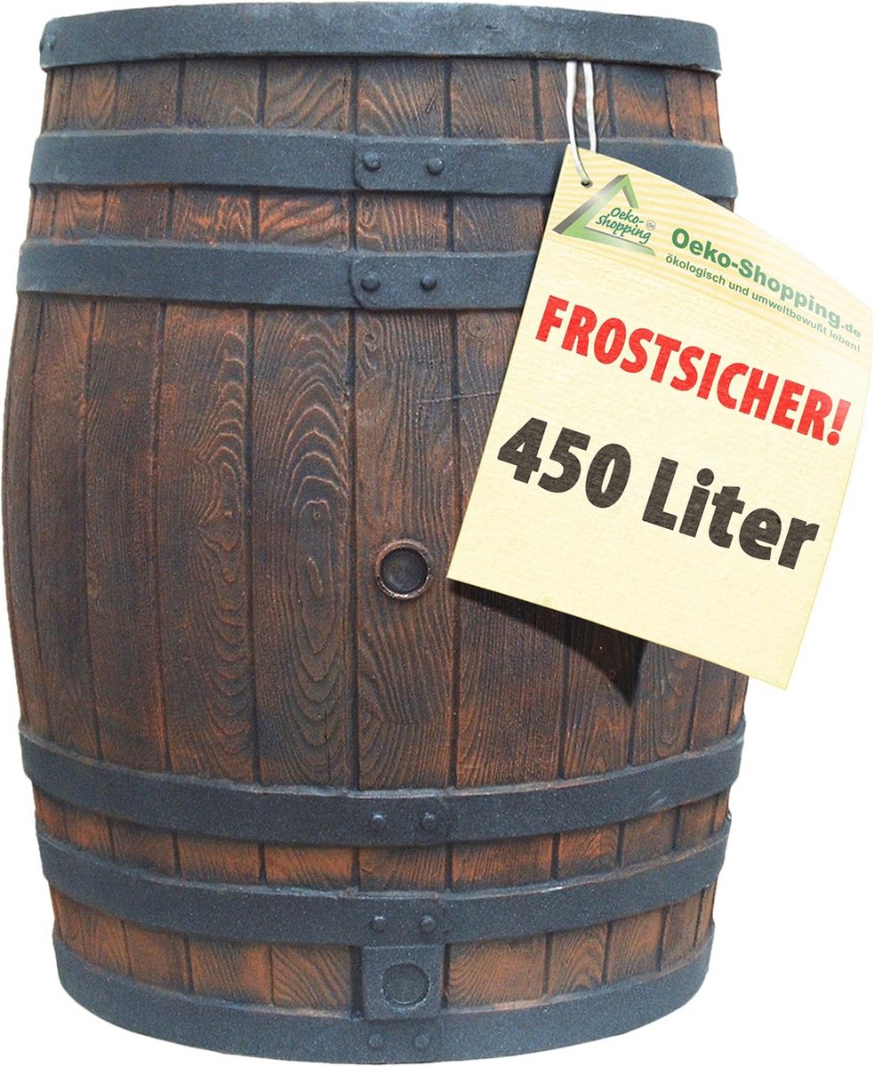 Regenton 450 Liter - Eiken Vat voor Tuin en Regenwateropslag