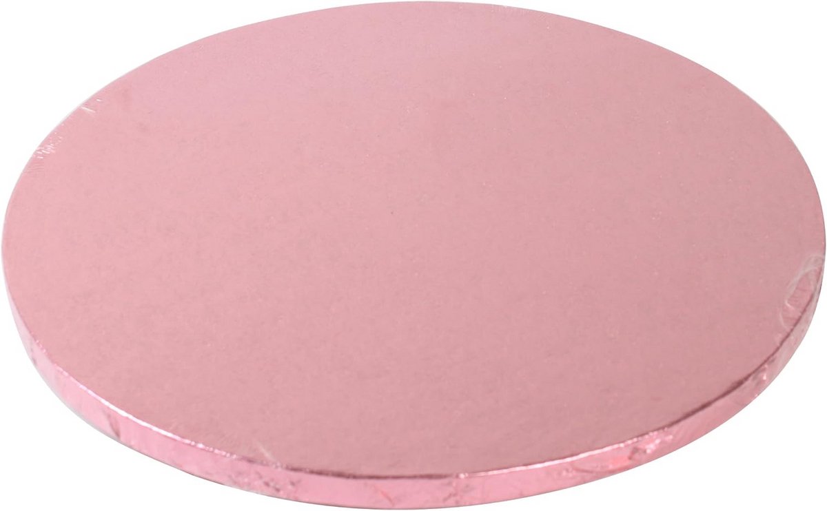 Roze Cake Board Rond Ø 25 cm - Perfect voor Taart Decoratie