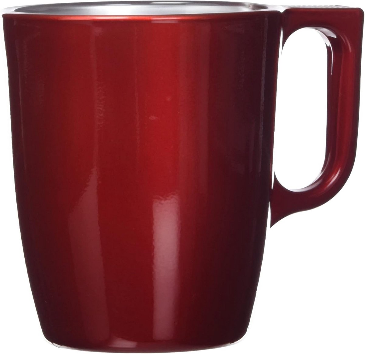 Set van 1 Rode Glazen Bekers 250 ml voor Koffie of Thee