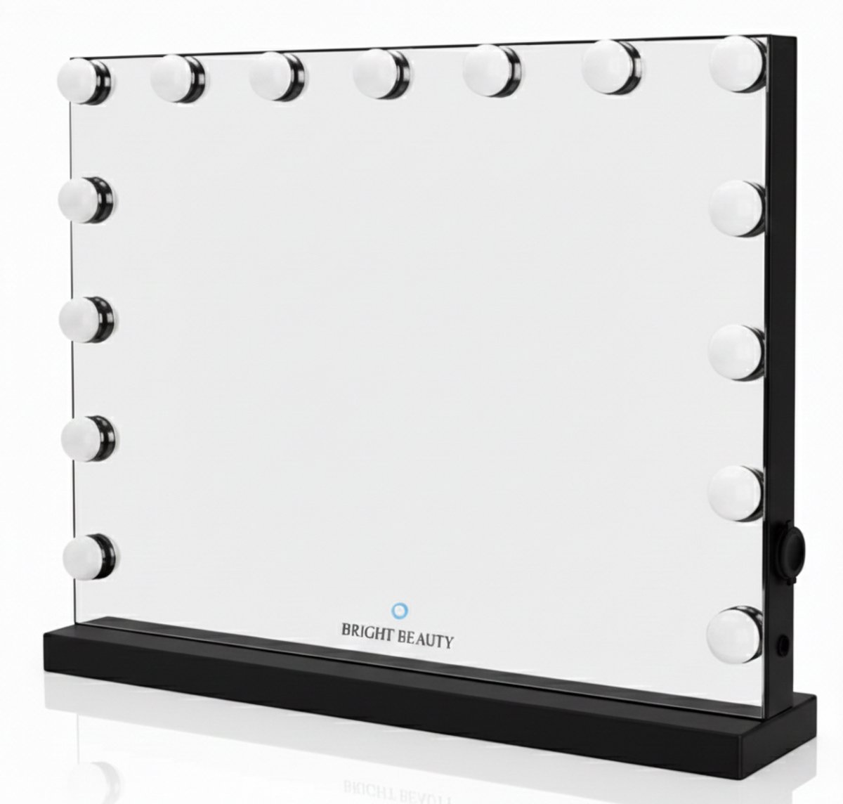Bol.com Bright Beauty® Make-up Spiegel met Verlichting – Hollywood Spiegel – 58×46 cm – 15 LED Lampen – 3 Lichtkleuren – Dimbaar... aanbieding