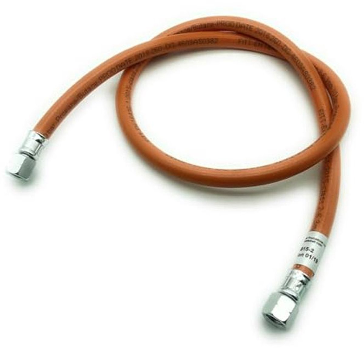 Gasslang PVC 1/4 lks x 1/4 lks - 2 meter voor gasfornuizen en barbecues