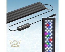AquaKonings - Aquarium lamp - LED Aquariumverlichting - Dimbaar – Eenvoudig bedienen - Timer - 75 tot 90cm - Verschillende maten verkrijgbaar