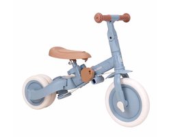 Little Dutch - 4-in-1 Driewieler met Duwstang - Safari Dreams Blue
