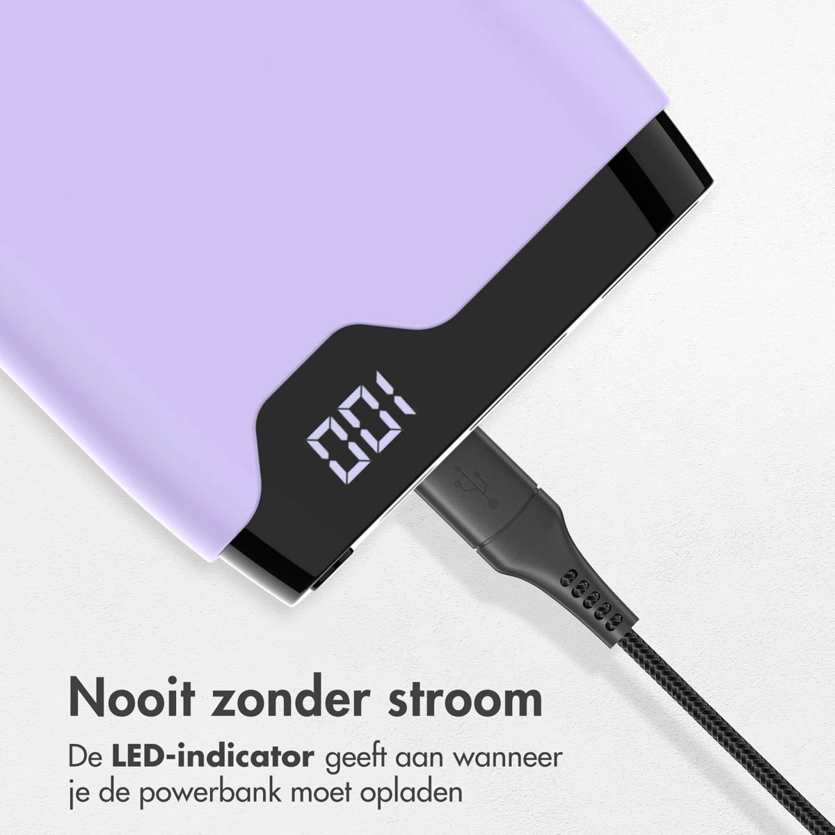 imoshion Powerbank 20000 mAh Snellader Lila - afbeelding 3