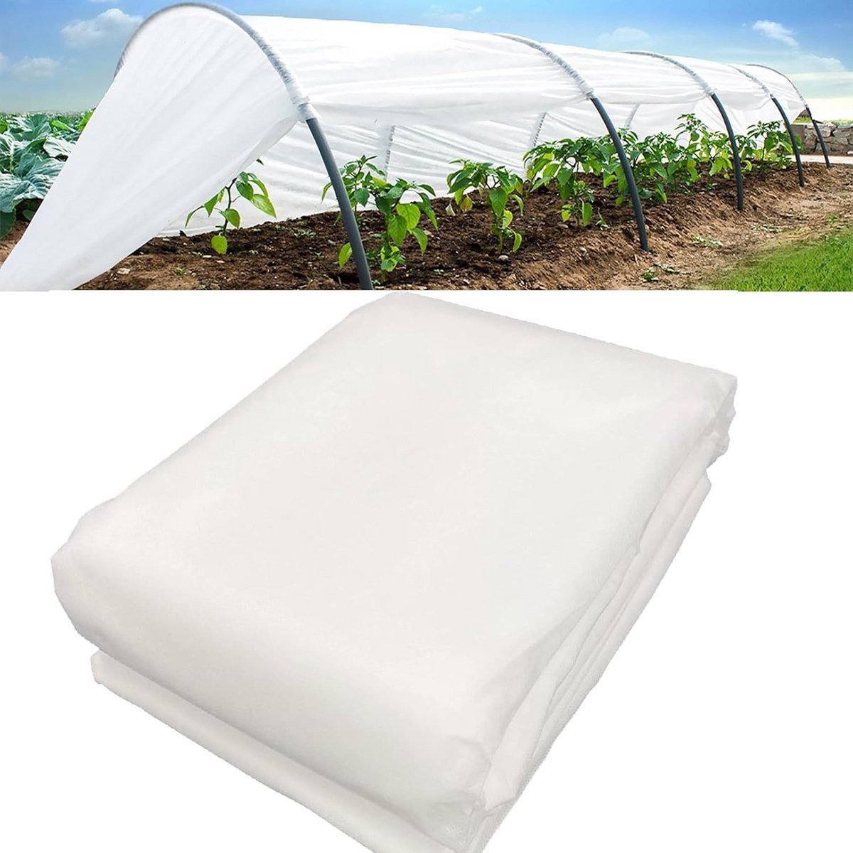 Vorstbescherming voor Planten - 2 x 5 m Vliesstof voor Winterafdekking