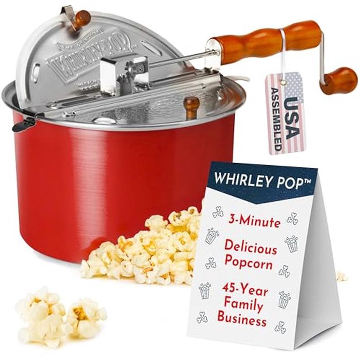 Popcornmaker met Metalen Tandwielen voor Perfecte Popcorn