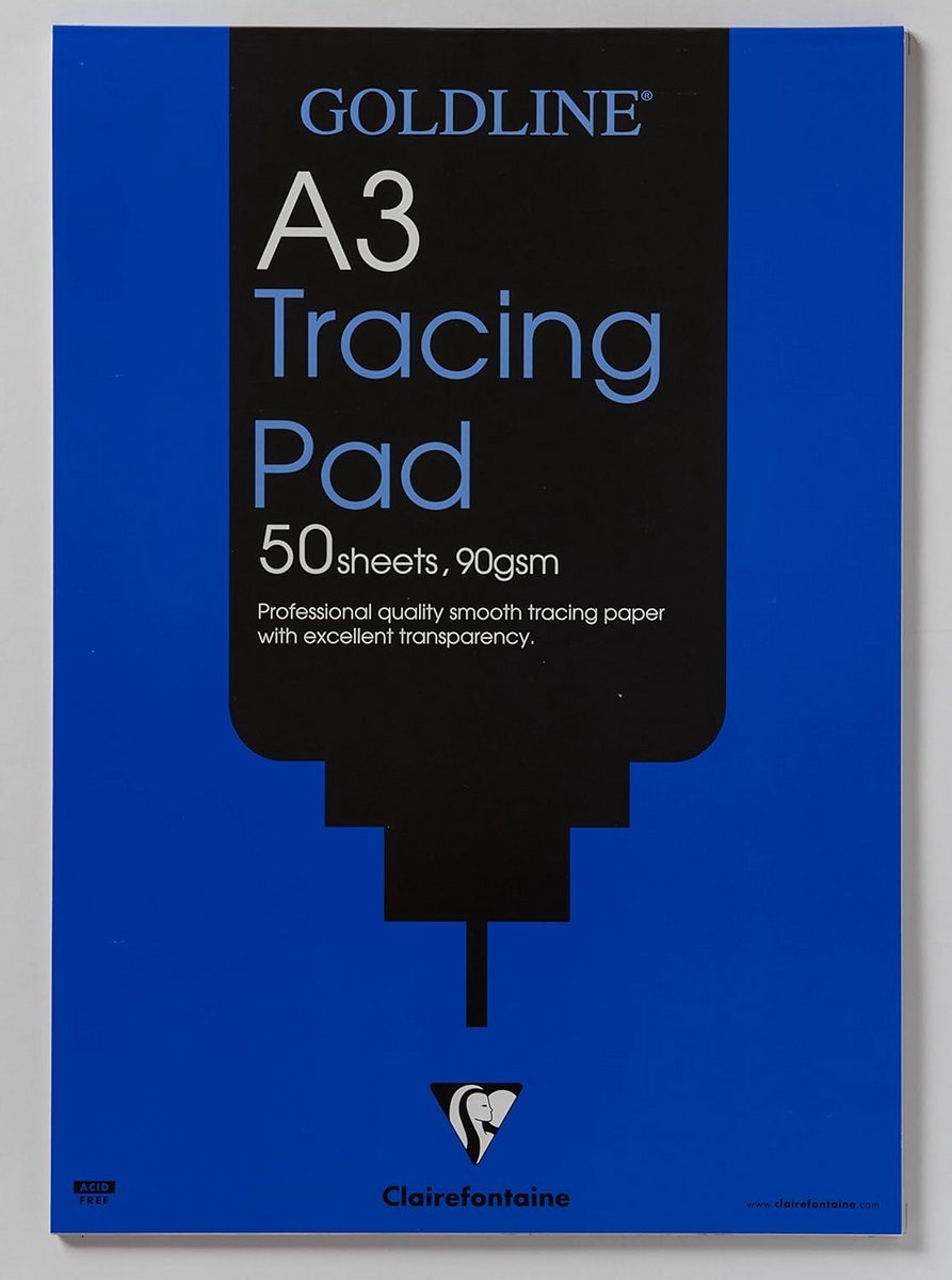 Gouden Professionele Tracing Pad A3 - 50 Vellen 90gsm - Geschikt voor Traceren en Schetsen