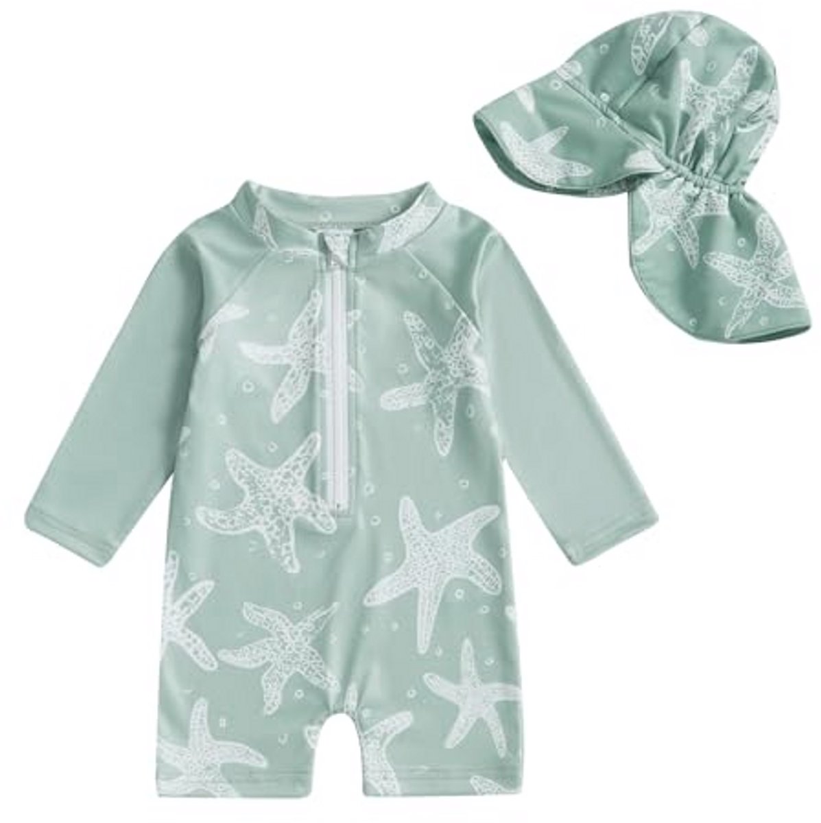 Baby badpak voor jongens met UV-bescherming en lange mouwen