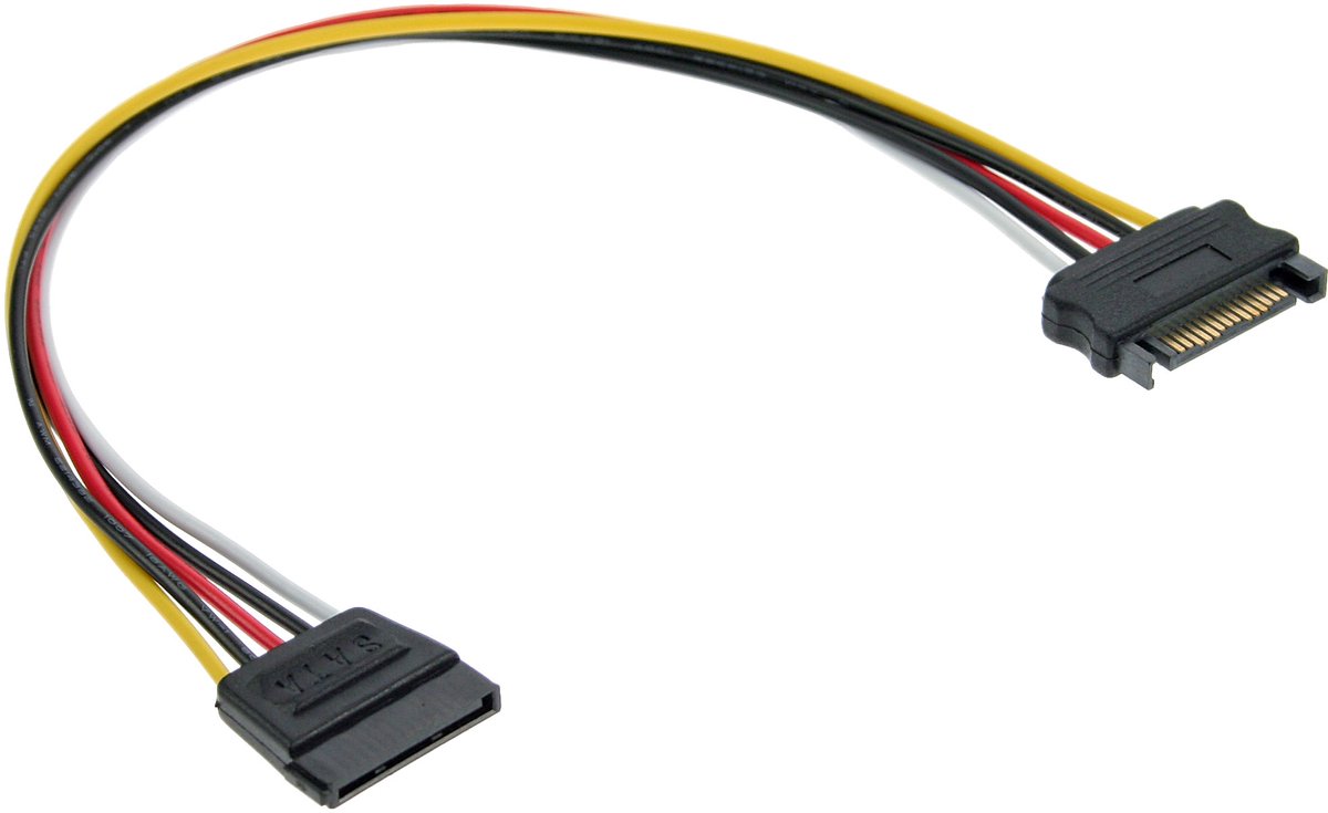 SATA voeding verlengkabel - 1 meter