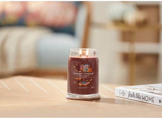 Yankee Candle - Autumn Daydream Large Jar Geurkaars - tot 90 branduren - twee lonten