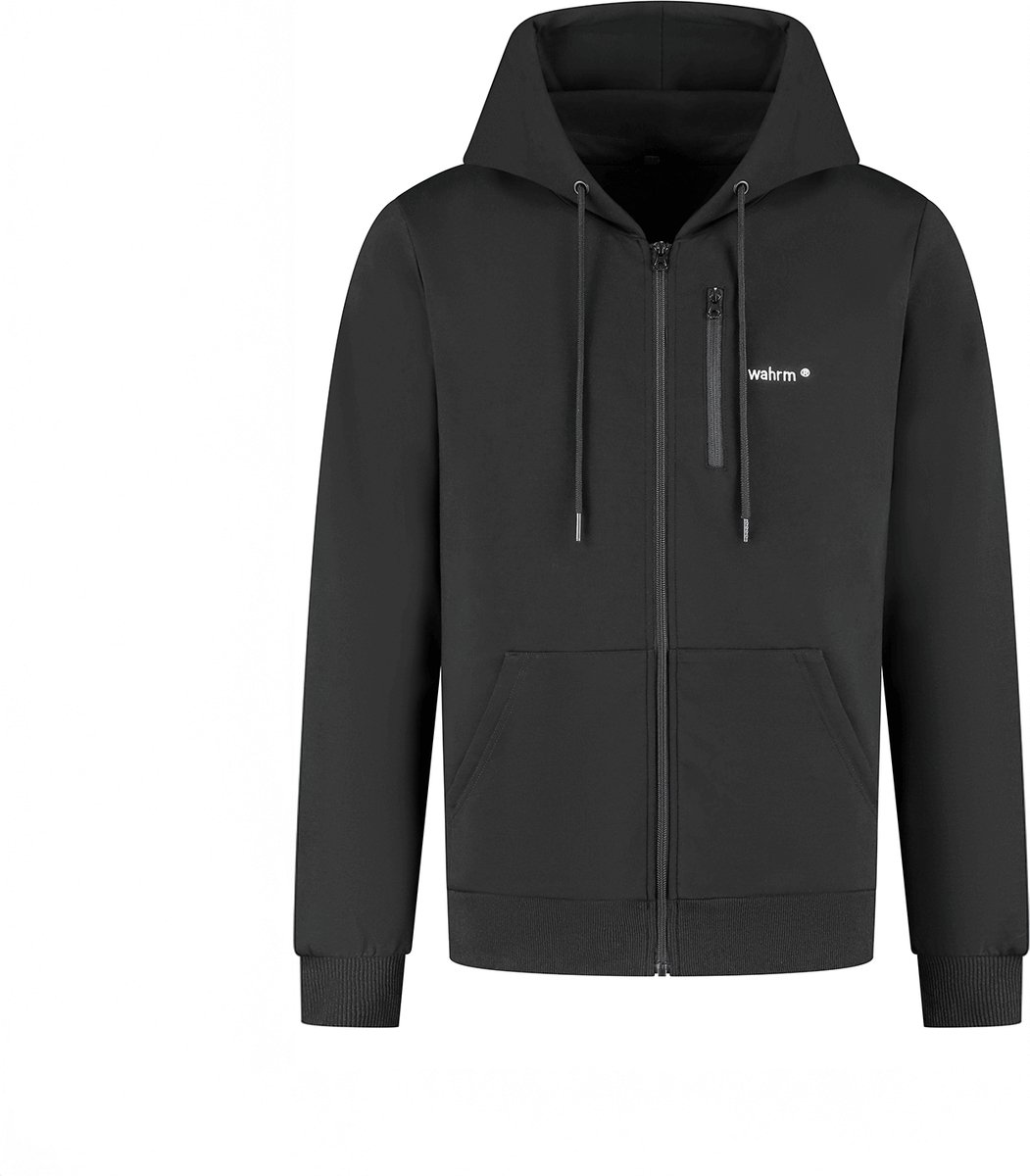 Wahrm – Infrarood Verwarmde Hoodie – Unisex – Met Rits – Draadloze Warmte in Stijl Zwart