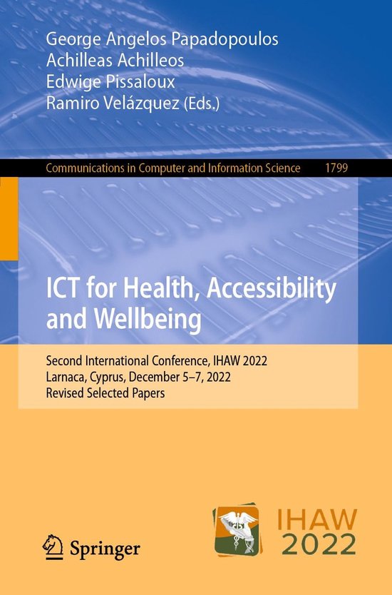 Springer Nature Proceedings Computer Science - ICT for Healt ... - cover