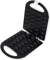 Avenido AV 3090 Noten- en Koekjesmaker – Cakemaker - Cake pop maker - Keukenmachine - 24 halve koekjes (12 compleet) – Antiaanbaklaag – 2 min baktijd – Bakeliet – Warmte-isolatie