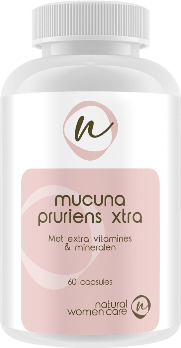Natural Women Care - Mucuna Pruriens Xtra - 15% natuurlijke L-Dopa - Verrijkt met vitamine C en E, zink en selenium