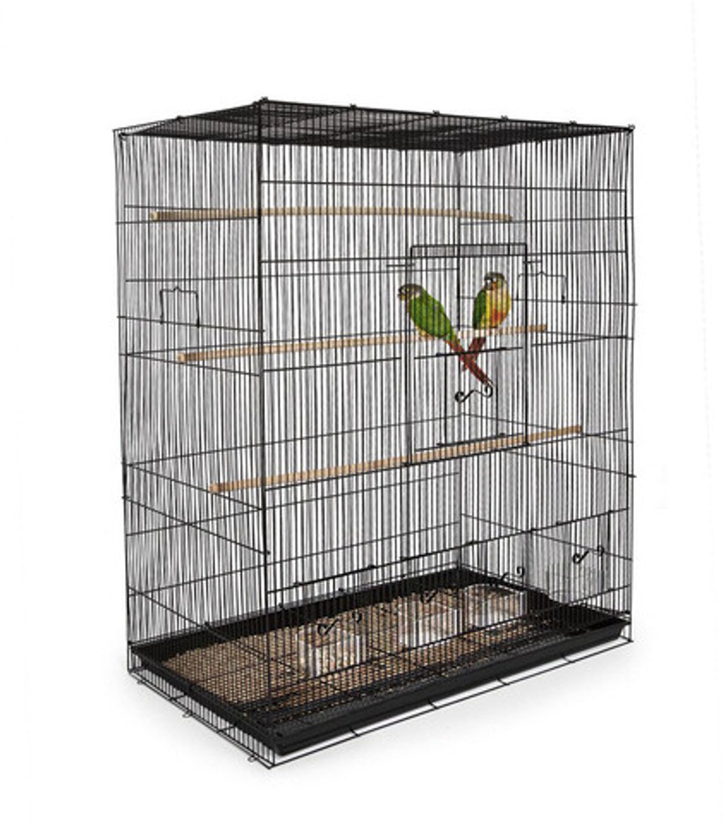 Keddoc Vogelkooi Budgie Home - Vogelverblijven - 79x46x91 cm Zwart thumbnail 6