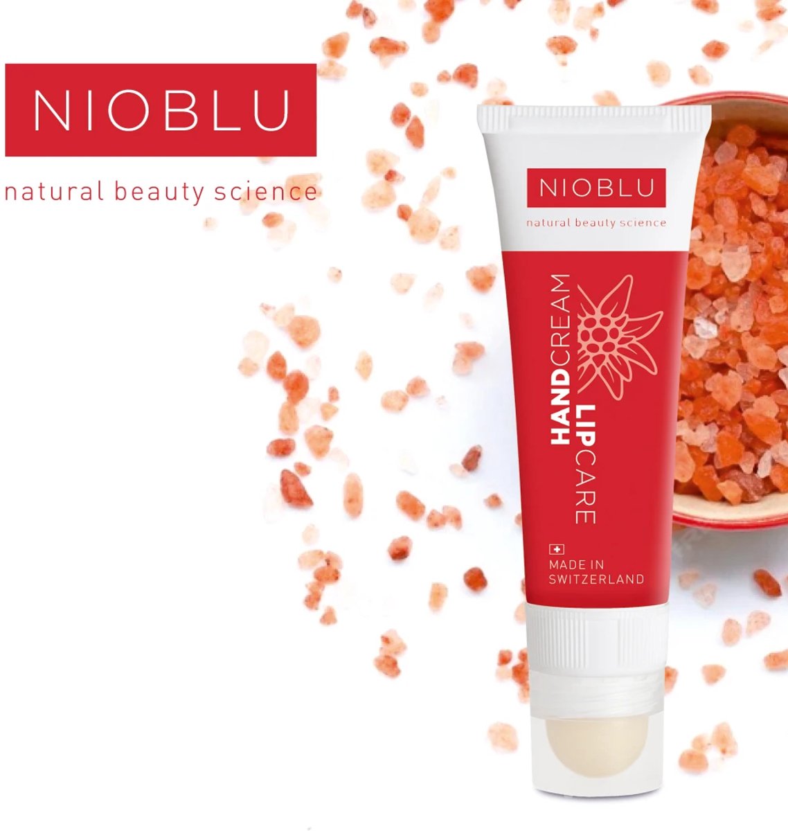 NIOBLU - Handcream - & - Lipcare - rood