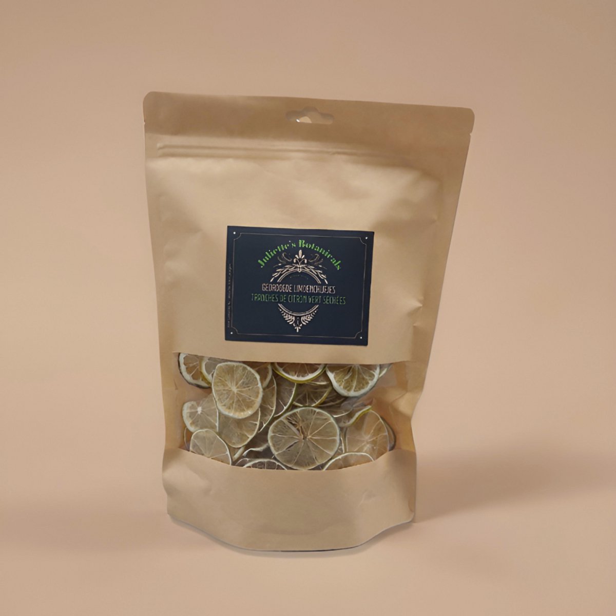 Botanicals - Juliette's Botanicals - gedroogde limoenschijfjes - gedroogde limoen - 100 gram