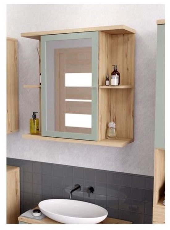Atlantic Badkamermeubel Sienna met Spiegel - Hout 60 cm kopen? Badkamermeubelsets