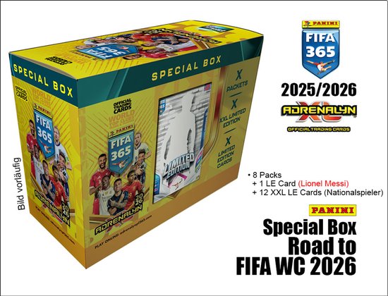 Panini FIFA 365 2026 Adrenalyn XL Special Box