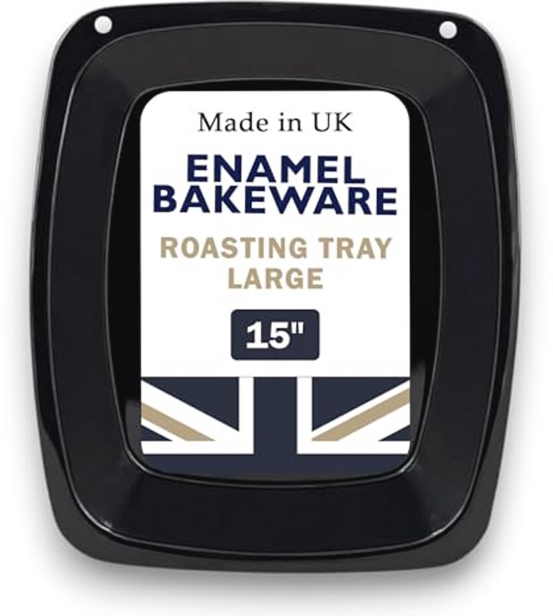 38 cm Extra Grote Emaille Braadpan - Perfect voor Cake en Bakken