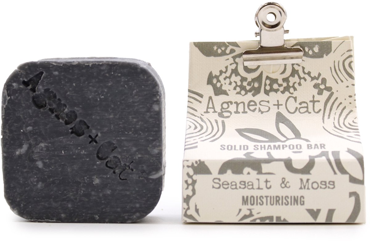 Agnes & Cat Shampoo Bar - Zeezout & Mos - 70 gram