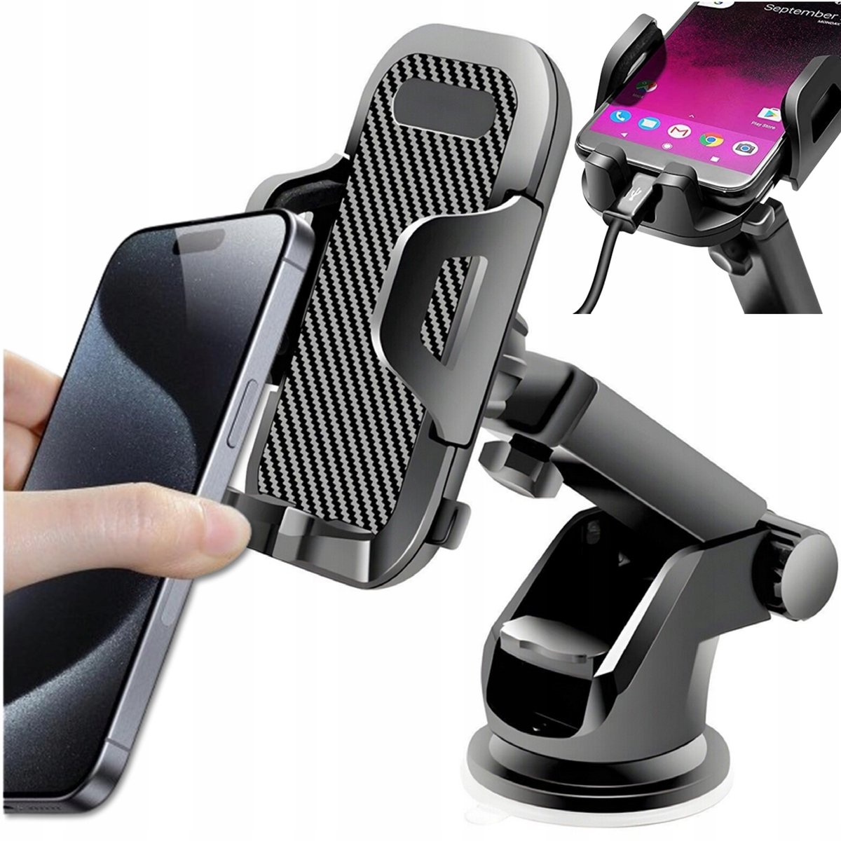 Universele Autohouder Telefoon - Sterke Zuignap & 360° Rotatie