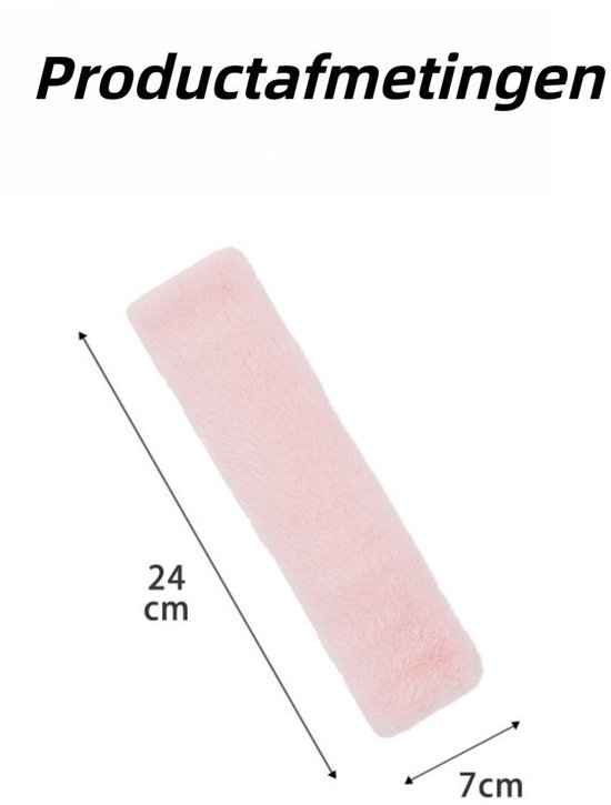 2 stuks - Gordelhoezen - Autogordel Beschermer - Auto accessoires - Zachte Pluche Gordel Hoes voor Meer Comfort - Universele gordelbeschermer - Geschikt voor autogordels, Verbetert het rijcomfort - Zwart van Merkloos — afbeelding 2