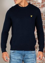 Lyle & Scott Pull col rond en mérinos Cotton - marine foncé