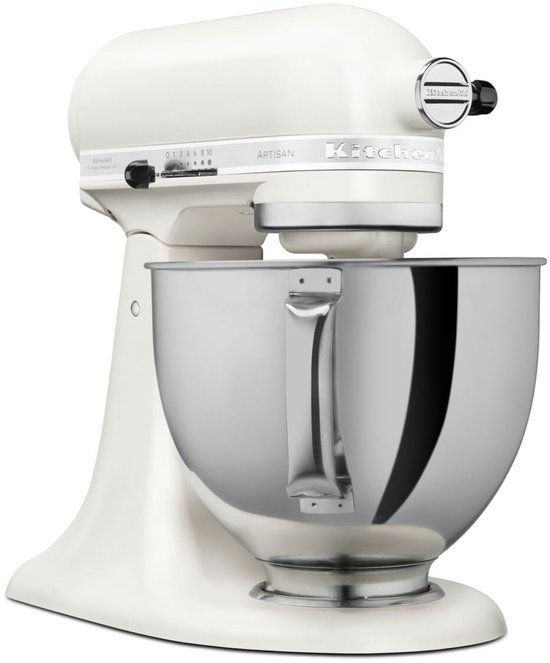 KitchenAid Artisan 5KSM125EPL - Keukenmachine - 4,8L - Porselein wit - 3 menghaken van KitchenAid — afbeelding 2